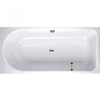 BetteOcean Low-Line Badewanne 150x70 cm, weiß, Überlauf hinten, Modell 8841-000