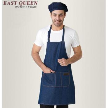 Delantal de cocina denim para hombres y mujeres