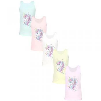 TupTam Kinder Unterhemden 5er Pack in Rosa und Gelb