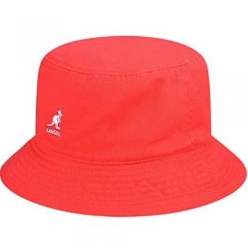 Small Red Kangol Washed Bucket Hat