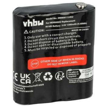 Batteria Ricaricabile NiMH 1300mAh (3.6V) per Motorola Talkabout T5412, T5422, T5532, T5622