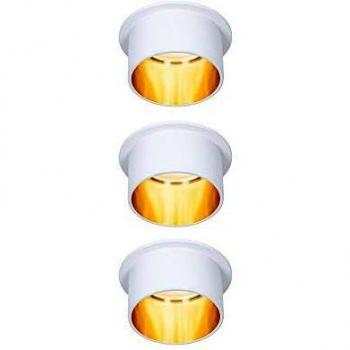 Paulmann Gil White-Gold LED Ceiling Recessions – 3 Piece Kit