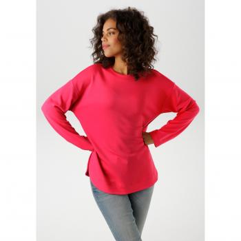 Aniston Damen‑Casual Sweatshirt, Rundhals, Langarm, unifarben