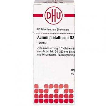 DHU Aurum metallicum D8 Tabletten, 80 Tbl
