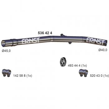 ERNST 536424 Tube d'échappement
