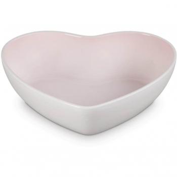 Le Creuset Shell Pink Heart Stoneware Bowl – 30 cm (2.9 L) Serving Dish