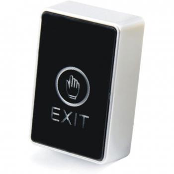 Puerta de escape inteligente con botón iluminado