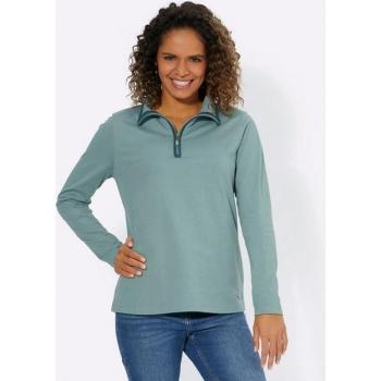 Unifarbenes Damen‑Sweatshirt (Size 38) – Casual Looks Jade