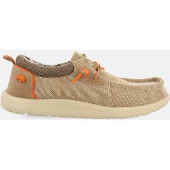 Gioseppo Náuticos Beige con Acentos Naranjas Estilo Wallabee