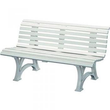 Panchina in Plastica Bianca 150 cm