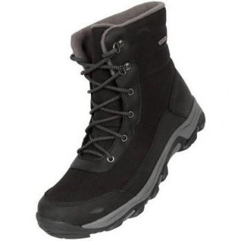 Ohio Herren–Stiefel (Mountain Warehouse) – 11 UK, schwarz, mit Fleecefutter