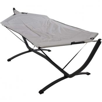 ProGarden Amaca con Supporto in Metallo 260 cm Grigio Chiaro