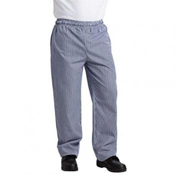 Whites Unisex Vegas Chef Pants Medium Blue & White Check