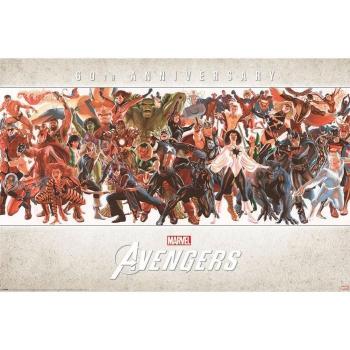 Avengers Characters 60th Poster One Size
