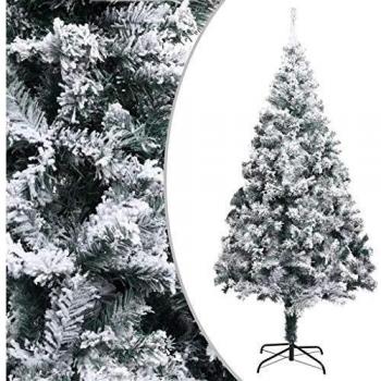 PVC Weihnachtsbaum beschneit 210 cm grün