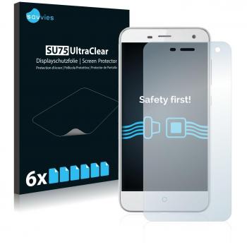 Savvies Transparent Film Shield for ZTE Blade L3 Display (Pack of 6)
