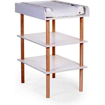 Wickeltisch Weiß-Natur von CHILDHOME