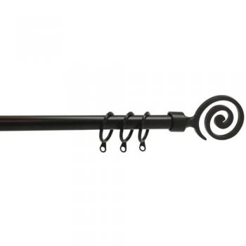Scorritenda in acciaio Etnic BRIXO 71-122 cm colore DarkGray