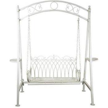 Banco Biscottini con Toque Rústico de Hierro – Para Jardines y Terrazas