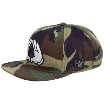 Cayler & Sons Unisex Snapback Cap “WL La Familia” – Schwarze Tarnkappen-Edition