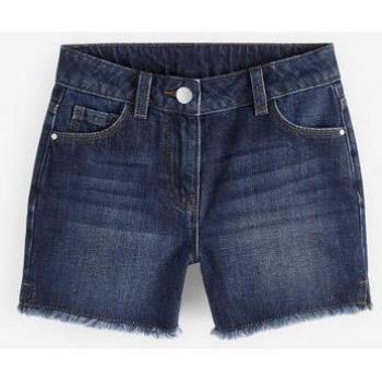 Next Dark Blue Frayed Denim Shorts (3‑16 yrs)