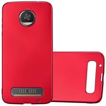 Cadorabo TPU Cover in Matt-Rot für Motorola Moto Z2