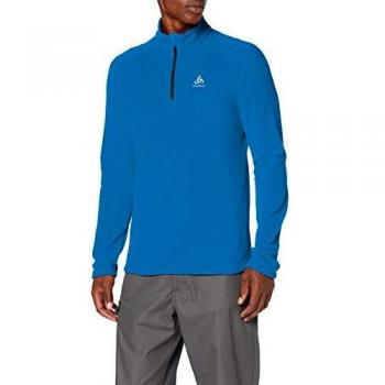 Odlo Haut Le Tour Homme 1/2 Zip Couche intermédiaire Bleu Directoire XXL