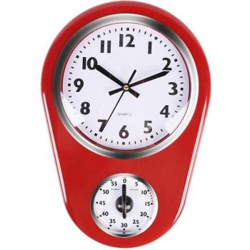 Reloj de cocina con diseño retro de 8.5 pulgadas