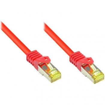 Good Connections RJ45 Ethernet LAN Patchkabel Cat. 7 halogenfrei 0,5m rot