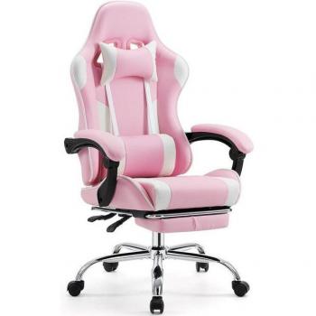 Sweetcrispy Atmungsaktiver Gaming-Stuhl mit Lendenkissen