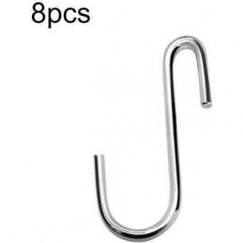 Ganchos Colgantes en S para Perchas de Baño y Ropa (4/8 Uds)