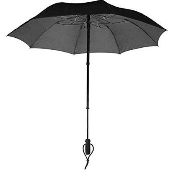 EuroSchirm Telescope handsfree Regenschirm schwarz one Size