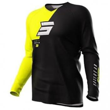Veste courte Shot Race Gear en tissu néon jaune, coupe cross