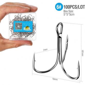 Treble Fishing Hooks Set