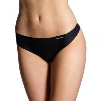 Calvin Klein String Invisibles Bragas, Negro