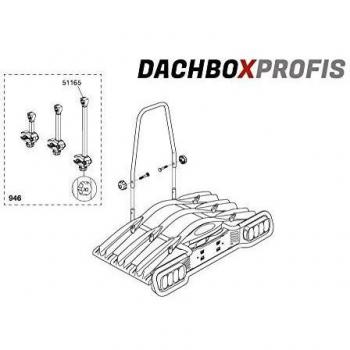 EuroWay Long Bike Arm 945-947 – Black, Universal Fit