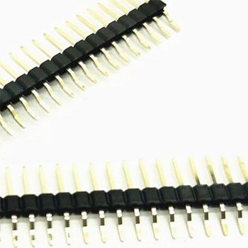 5pcs Breakable Right Angle SMT Male Pin Header Gold-Plated PCB Connector