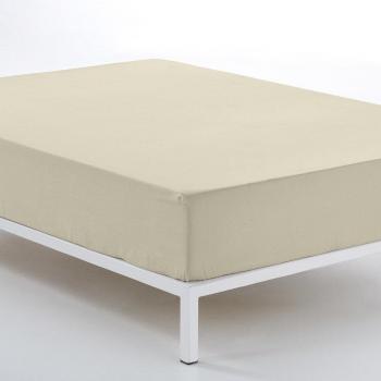 Bajera de cama ajustable color piedra 105 cm (alto 30 cm) – 100% algodón, 144 hilos