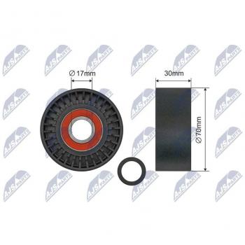 Rullo tenditore cinghia Poly-V NTY RNK-PS-006 ricambio