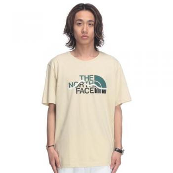 The North Face Mountain Line T-Shirt Herr – Beige, M (Gravel 2025)