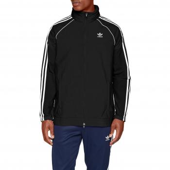 Windbreaker SST Herren – Schwarz/Weiß, wasserabweisend