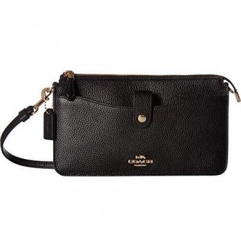 Pop‑Up Leather Messenger, Coach Black Edition
