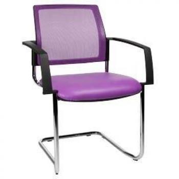 2 Topstar Besucherstühle BtoB 20 BB490A S07 lila Stoff hier online günstig kaufen!