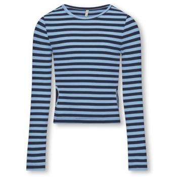 Kids ONLY Langarmbluse Heidi Regular Fit Blau 146/152 Mädchen