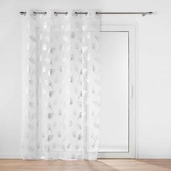 Liseré d’Élégance Voilage Œillets Edelia Argent 140x240 cm