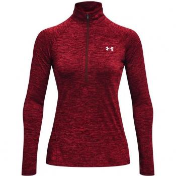 Under Armour Tech Twist Damenpullover – Kapuzenfrei, Dunkelrote Variante