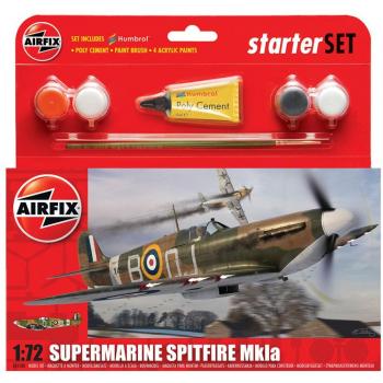 Spitfire MkIA 1:72 Airfix Military Aviation Gift Box