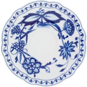 Kahla Zwiebelmuster Untertasse blau, 15 cm, 6er Pack Made in Germany