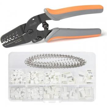 IWS‑2820 Juego de Conectores y Alicate de Prensado – 460 Uds (Molex, Tyco, JST)