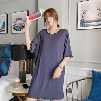 Camisón de verano de manga corta para mujer